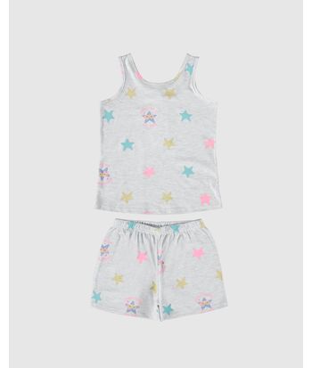 Pijama Infantil Menina Regata E Shorts Em Algodão Malwee Kids