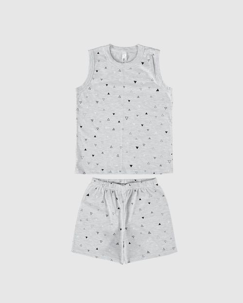 Pijama Infantil Menino Regata E Shorts Estampado Em Algodão Malwee Kids