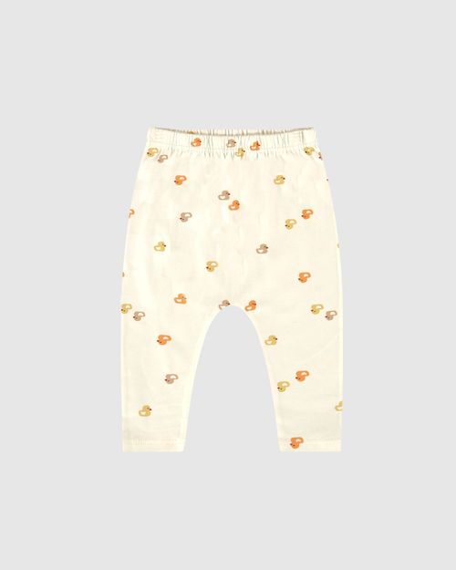Calça Bebê Unissex Saruel Estampada Em Algodão Malwee Kids