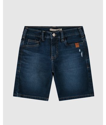 Bermuda Infantil Menino Cintura Média Em Jeans Moletom Malwee Kids