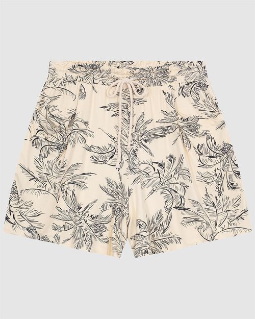 Shorts Feminino Plus Size Cadarço Frontal Em Moletinho De Viscose