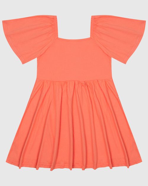 Vestido Infantil Evasê Em Malha Texturizada Malwee Kids
