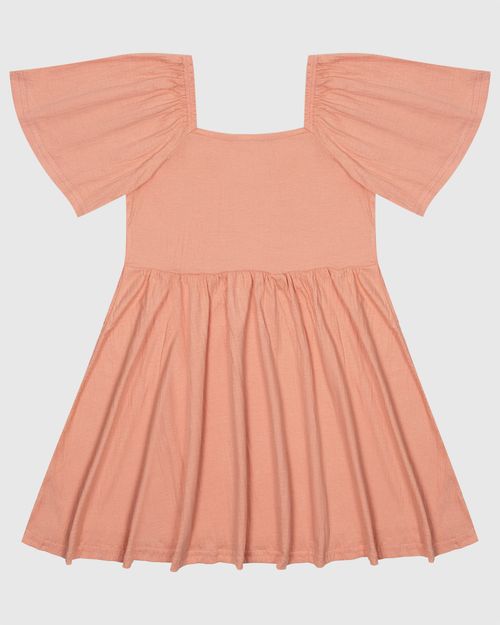 Vestido Infantil Evasê Em Malha Texturizada Malwee Kids