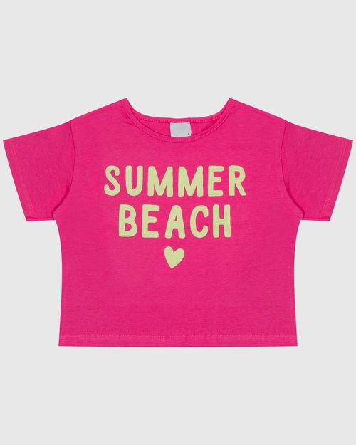 Blusa Infantil Menina Estampa Frontal Em Algodão Malwee Kids