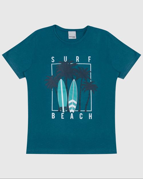 Camiseta Infantil Menino Com Estampa Frontal Em Algodão Malwee Kids