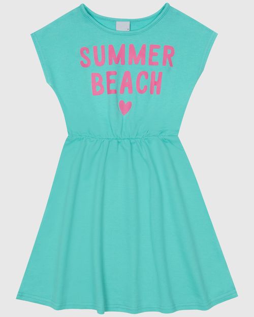 Vestido Infantil Com Estampa Frontal Em Moletom Malwee Kids