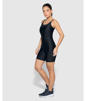 Macaquinho Feminino Slim Alça Fina Tecnologia Lycra® BLACK - ENFIM