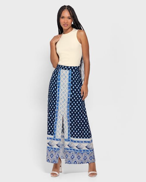 Regata Feminina Decote Halter Neck Em Ribana - ENFIM
