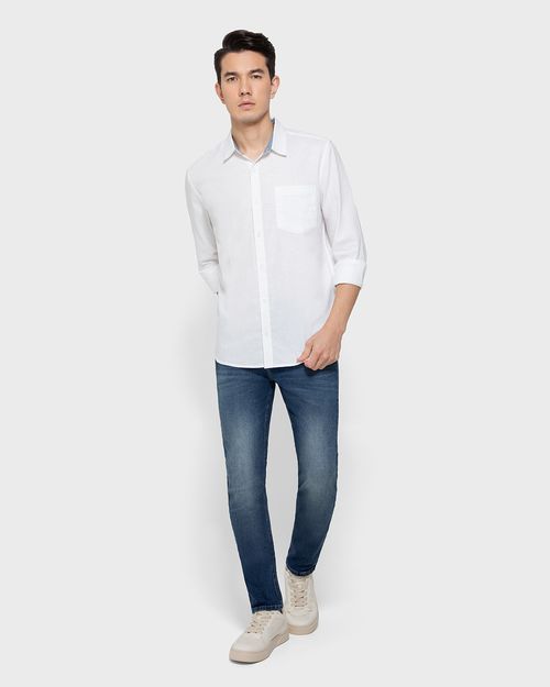 Calça Skinny Masculina Bolso Funcional Em Jeans Com Elastano - ENFIM