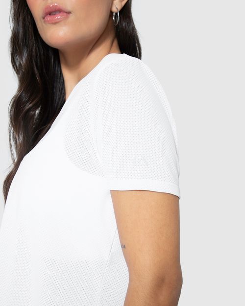 Blusa Cropped Feminina Decote V Em Malha Dry - ENFIM
