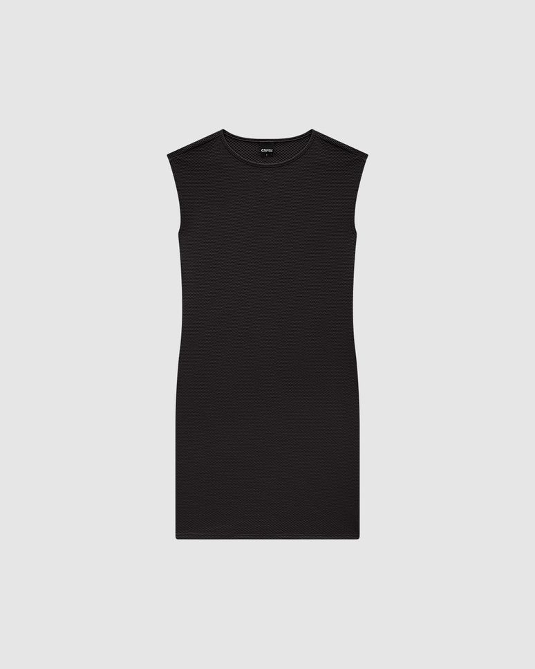 Vestido Justo Feminino Com Cava Deslocada Em Malha Texturizada - ENFIM