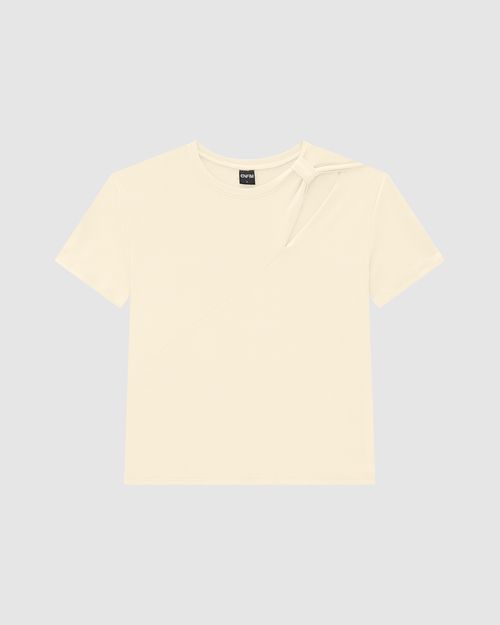 Blusa Ampla Feminina Recorte E Laço No Ombro Em Viscose Stretch - ENFIM