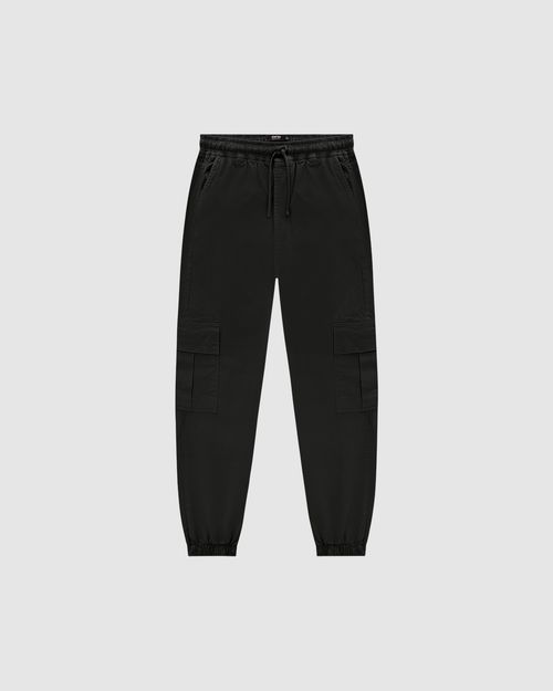 Calça Masculina Jogger Cargo Cós Elástico Em Sarja - ENFIM