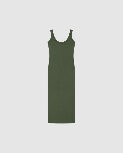 Vestido Longo Feminino Fenda Barra Costas Em Ribana - ENFIM