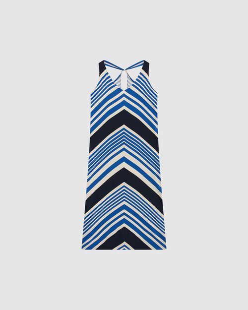 Vestido Midi Feminino Estampado Alças Transpasse Costas Em Viscose - ENFIM
