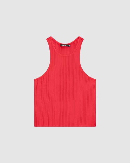Regata Justa Feminina Decote Halter Neck Em Tricô De Viscose - ENFIM