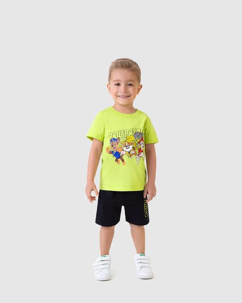 Conjunto Infantil Menino Patrulha Canina Em Algodão Malwee Kids