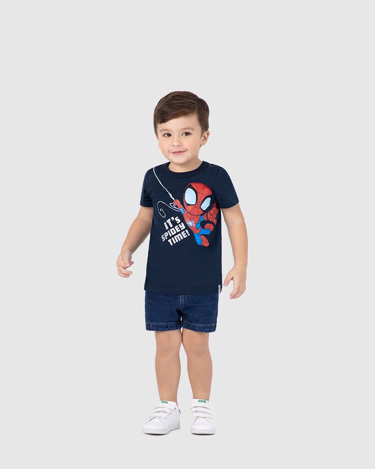 Camiseta Infantil Menino Especial Homem-Aranha Em Algodão Malwee Kids