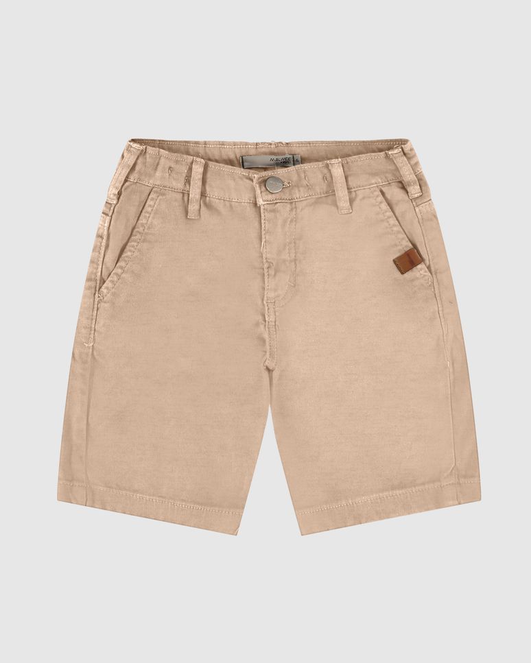 Bermuda Infantil Menino Bolso Funcional Em Sarja Moletom Malwee Kids