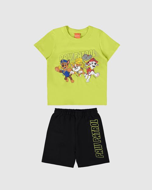 Conjunto Infantil Menino Patrulha Canina Em Algodão Malwee Kids