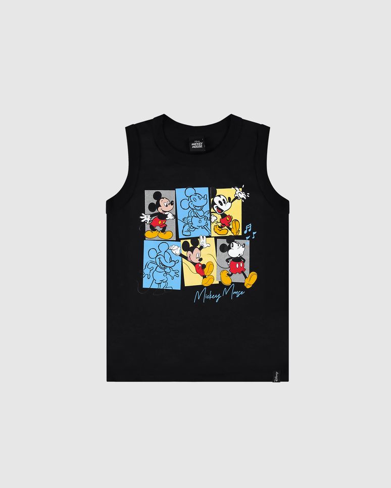 Regata Infantil Menino Mickey Mouse Disney Em Algodão Malwee Kids
