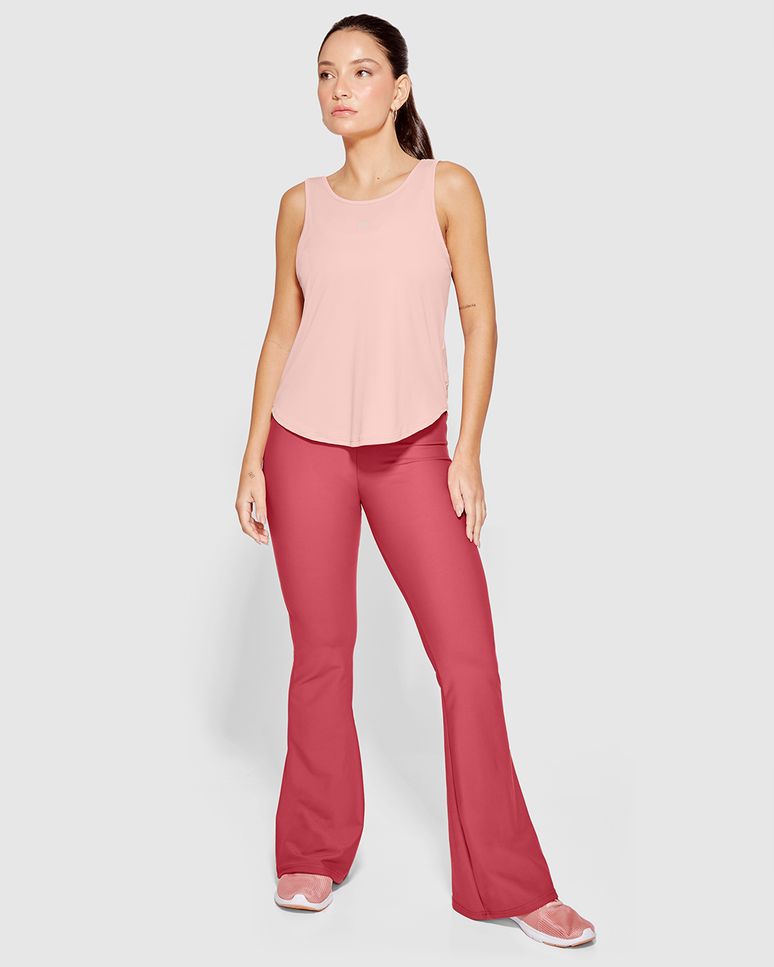 Regata Feminina Decote Profundo Costas Em Malha Dry E Proteção UV50+ - ENFIM