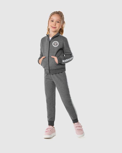 Conjunto Infantil Menina Calça Jogger Em Moletom Flanelado Malwee Kids