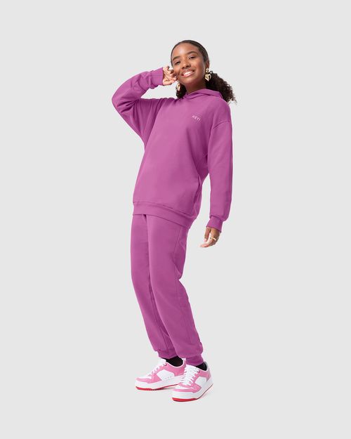 Conjunto Menina Blusão E Calça Jogger Em Moletom Flanelado Malwee Kids