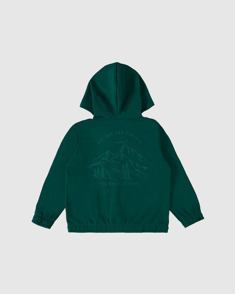 Conjunto Infantil Menino Jaqueta Estampa Costas Em Moletom Malwee Kids