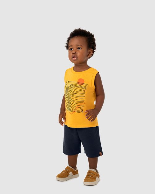 Conjunto Menino Regata Follow The Waves Em Algodão - Carinhoso