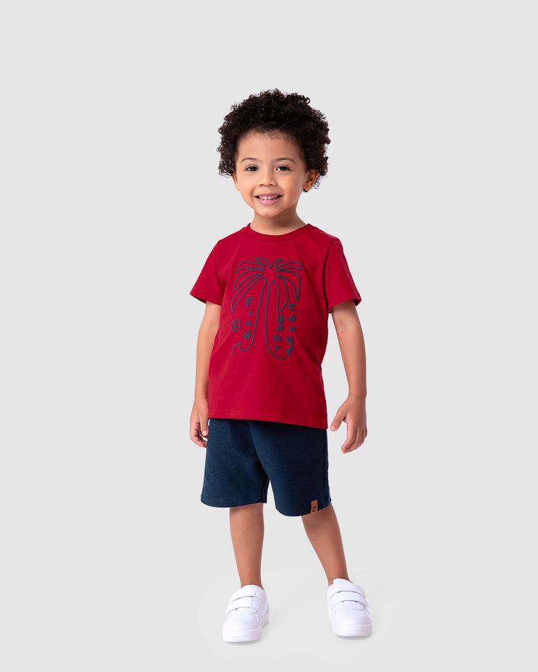 Conjunto Menino Find Your Coast Em Algodão - Carinhoso