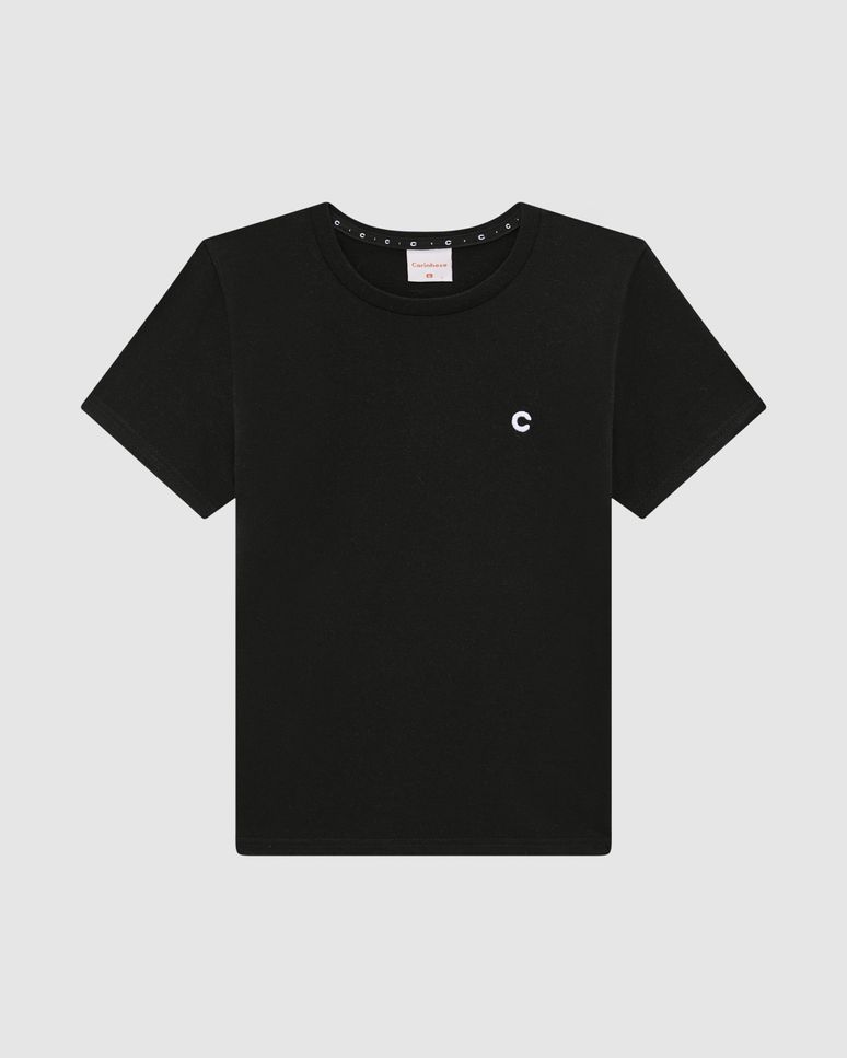 Camiseta Menino Manga Curta Em Algodão Pima - Carinhoso