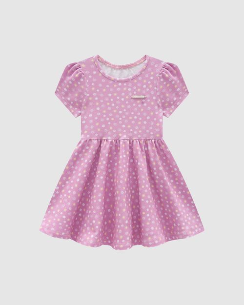 Vestido Menina Estampa Sol Em Algodão - Carinhoso
