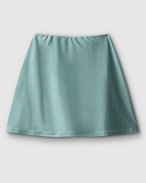 Shorts Saia Feminino Evasê Em Malha Poliamida Stretch - ENFIM