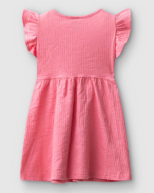 Vestido Infantil Faixa Frontal Em Malha Texturizada Malwee Kids