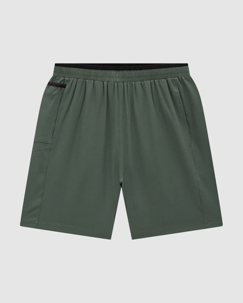 Shorts Reto Masculino Bolso Costas Zíper Em Tafetá Com Elastano - ENFIM