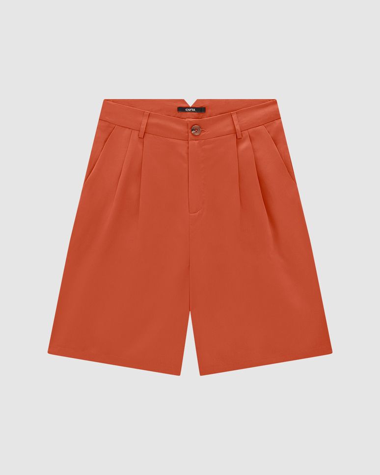 Bermuda Alfaiataria Feminina Em Liocel - ENFIM