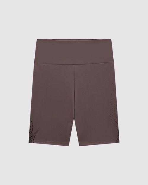 Shorts Feminino Estampa Lateral Em Malha Dry E Proteção UV50+ - ENFIM