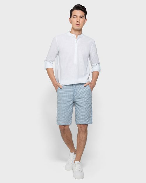 Bermuda Chino Masculina Alfaiataria Em Jeans - ENFIM