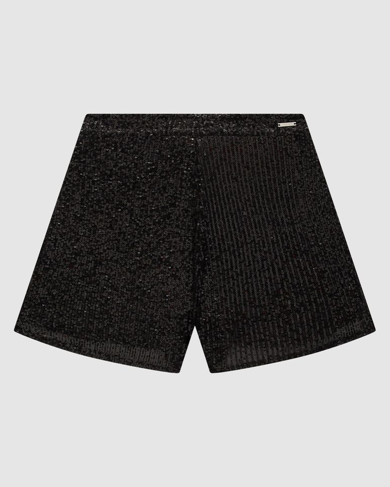 Shorts Reto Feminino Em Paetê - ENFIM