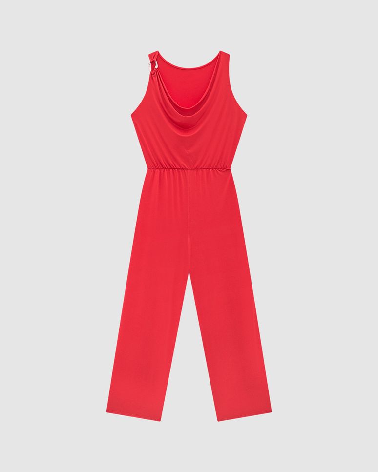 Macacão Feminino Alça Argola Metálica Em Malha Conforto Dry - ENFIM