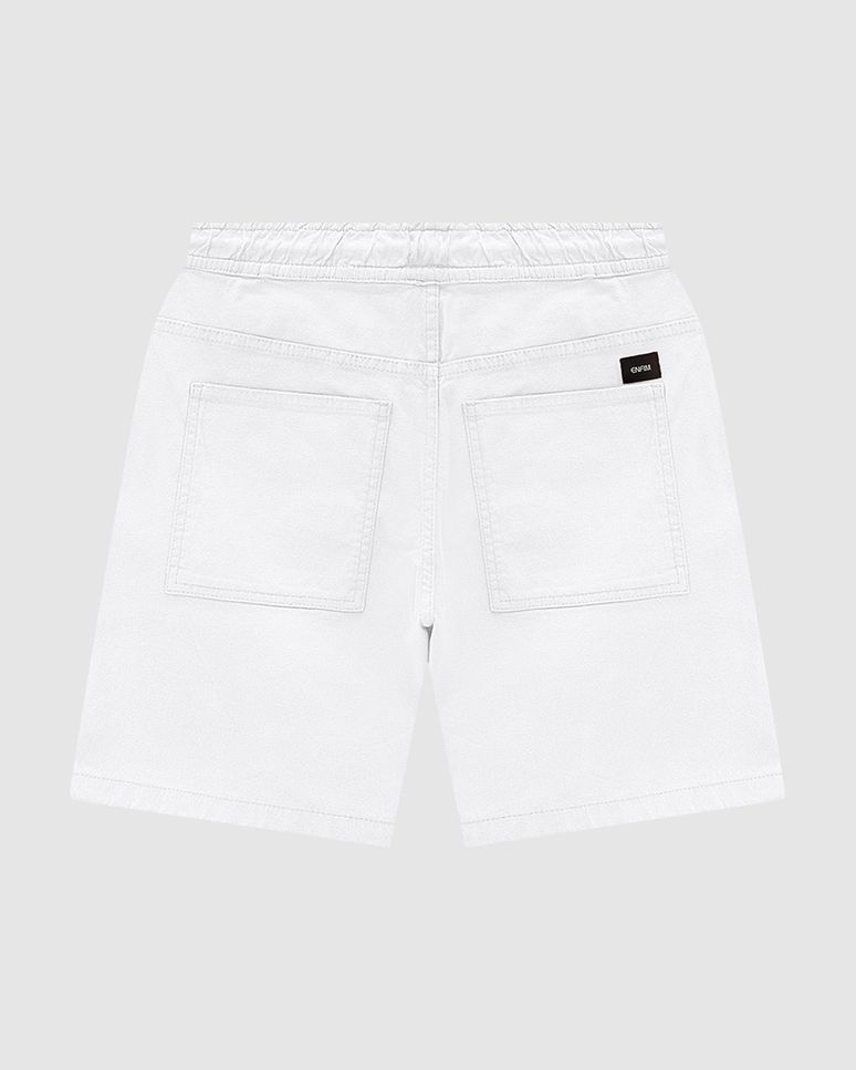 Shorts Jogger Masculino Cós Elástico Em Sarja Com Elastano - ENFIM