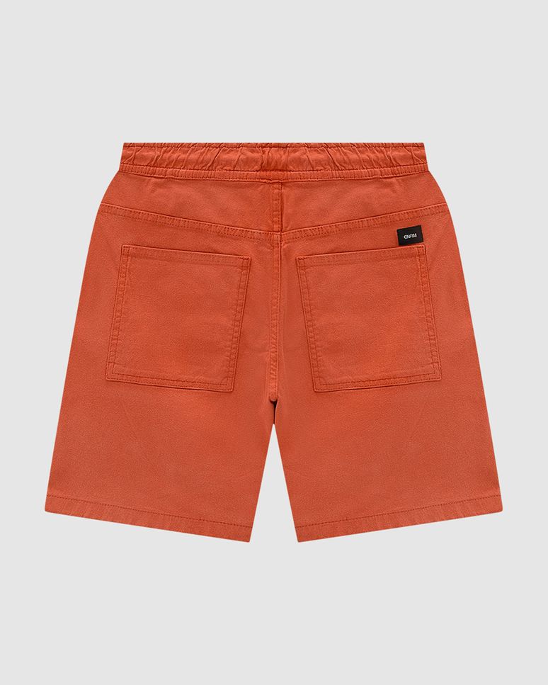 Shorts Jogger Masculino Cós Elástico Em Sarja Com Elastano - ENFIM