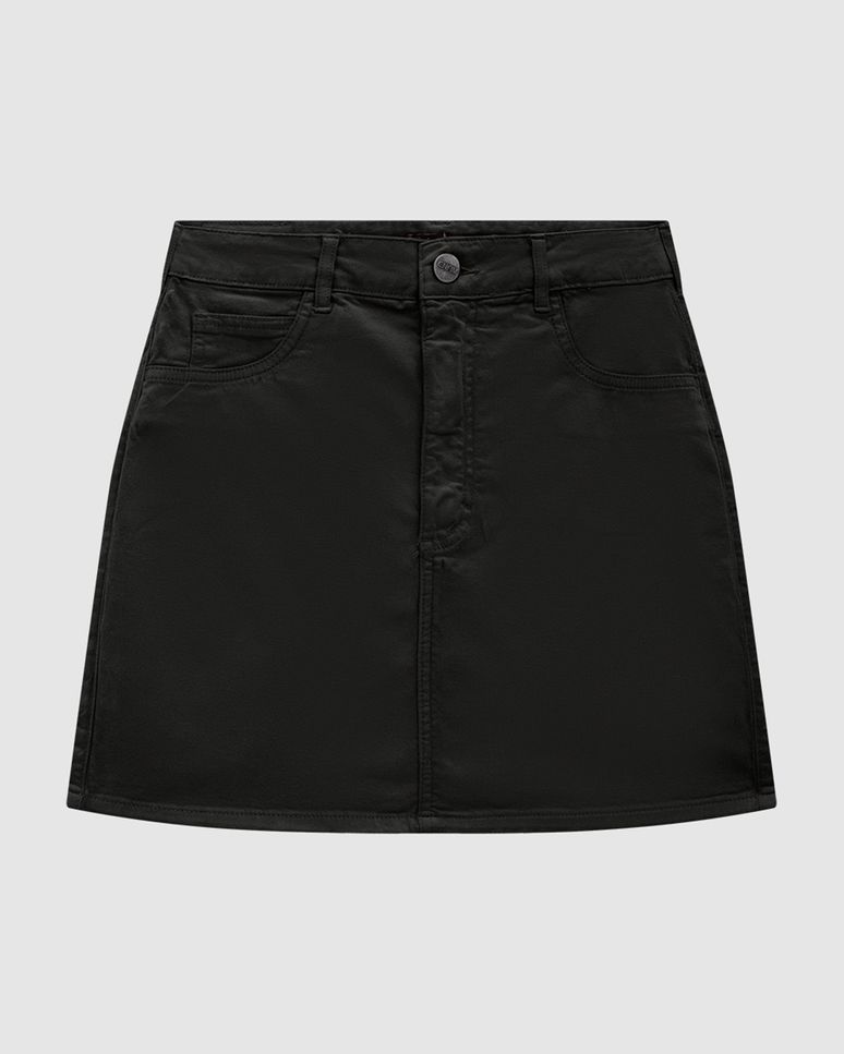 Saia Evasê Feminina Bolso Funcional Em Sarja Com Elastano - ENFIM