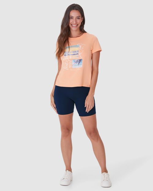 Shorts Básico Feminino Comfort Ajustado Em Algodão
