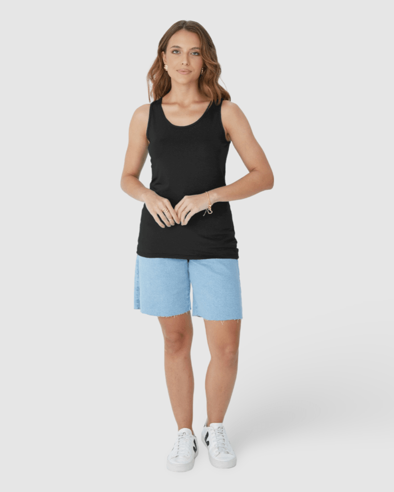 Regata Básica Feminina Decote U Em Viscose Botonê