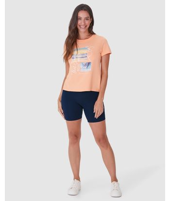 Shorts Básico Feminino Comfort Ajustado Em Algodão