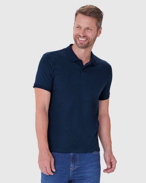 Camisa Polo Básica Masculina Regular Em Algodão