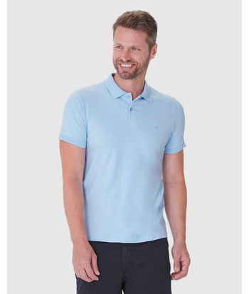 Camisa Polo Básica Masculina Regular Em Algodão