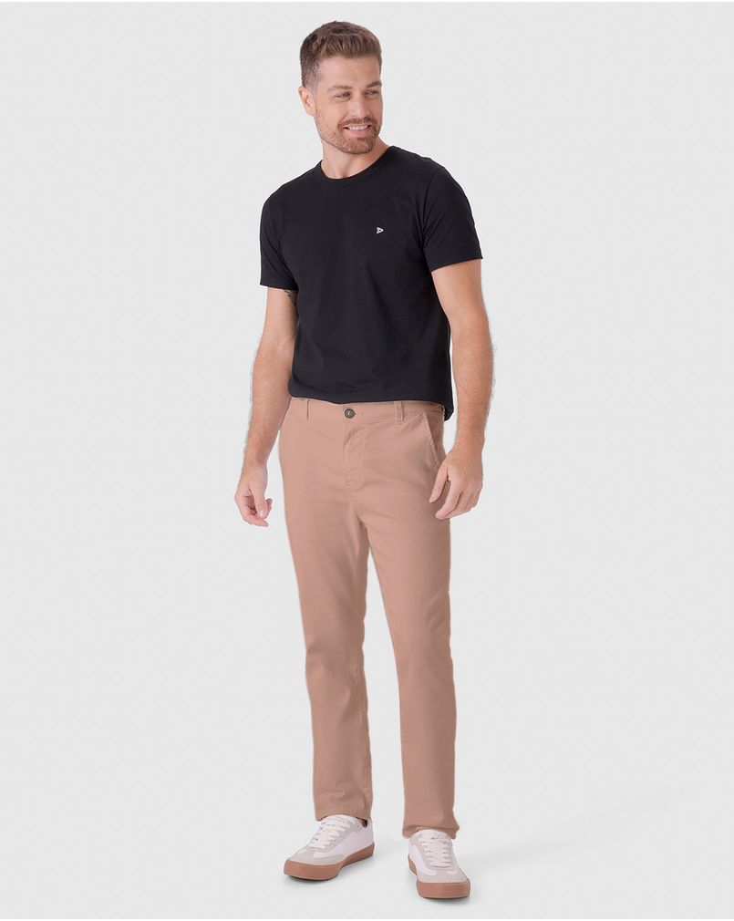 Calça Chino Masculina em Sarja com Elastano - Conforto e Estilo